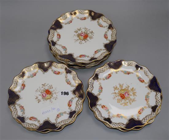 A set of twelve Wedgwood dessert plates